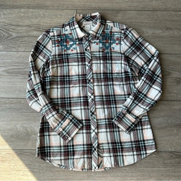 ARIAT BONNIE SPRINGS SHIRT IN  MULTI PLAID - Picture 5 of 16